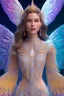 Placeholder: A portrait of a crystalline woman smiling, with wings, mythical,fantasy , magnificent, majestic, very happy, highly intricate, Realistic photography, incredibly detailed, ultra high resolution, 8k, complex 3d render, cinema 4d