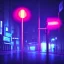 Placeholder: street light, cyberpunk, 8k, neon lights, night, macro photo, rain, wet, tropfen, shiny, cinema4d