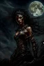 Placeholder: A dramatic digital painting portraying a warrior girl under the Moon, veins pulsing, claws of temptation visible, soul in turmoil. In the style of Luis Royo and Boris Vallejo and Giger, vivid colors, swirling brushstrokes, highly detailed, 8k resolution, surrealistic., juicy emotions, painting, gloomy fantasy, gloomy day, dark world, portrait, oil and graphite, wide strokes, a weaving frame around, by Ryohei Hase, Agnes Cecile, Raymond Swanland, Anne Bachelier