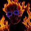 Placeholder: Ultra detailed fullbody Portrait in oil on canvas of GhostRider on fire ,extremely detailed digital painting, extremely detailed face,crystal clear eyes, mystical colors ,perfectly centered image, perfect composition, rim light, beautiful lighting,masterpiece,8k, stunning scene, raytracing, anatomically correct, in the style of Steve Jung and robert e howard and Wizyakuza and Ohrai Noriyoshi and Simon Bisley and uncannyknack.