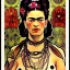 Placeholder: A beautiful portrait of Frida Kahlo by alphonse mucha, japanese tatoos, 4k, high details