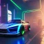 Placeholder: cyberpunk hyper car,cyberpunk 2077, ultra realistic,shiny, smooth, studio quality, octane render, Surrealism, Triadic colour scheme,glow-stick, ambient lighting,nightclub lighting, polaroid, 100mm, --ar 1:1 --v4