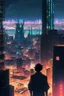 Placeholder: Cyberpunk City skyline