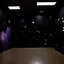 Placeholder: A purplish black space with ESP stars painted by Clyfford Still