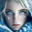 Placeholder: winter girl blue eyes