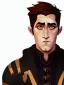 Placeholder: Portrait of a 30 year old strange gay warlock like Jake Gyllenhaal