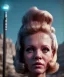 Placeholder: Ultra Realistic retro sci-fi movie, people, classic ovni, 1960 year, waist up view portrait, blonde woman, sweet teenager Jane Fonda face, perfect cyan iris, glow eyes, face makeup, tight latex coat, retro glass helmet, Retro sci-fi style, soft color, highly detailed, unreal engine 5, ray tracing, RTX, lumen lighting, ultra detail, volumetric lighting, 3d, finely drawn, high definition, high resolution.