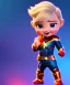 Placeholder: Baby captain marvel, full body, bokeh