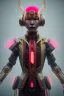 Placeholder: MCU Portrait, Front image. cyberpunk Asian sweet woman, pink short hair. Ceramic rabbit mask, latex suit. Red, black, gold, color. Punk style. highly detailed, concept art, smooth, unreal engine 5, god rays, ray tracing, RTX, lumen lighting, ultra detail, volumetric lighting, 3d, finely drawn, high definition, high resolution.