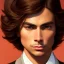 Placeholder: Matthew Lawrence's highly detailed flawless unmarked unblemished beautiful face, meticulously detailed multi-hued sable chestnut burnt umber hair; digital painting, artstation, smooth, sharp focus, colorful illustration, art by Lisa Frank, artgerm, Greg Rutkowski, Alphonse Mucha and William-Adolphe Bouguereau, Unreal Engine 5