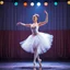 Placeholder: create of a beautiful balerina in pretty clothing in a modern cifi stage in her performance cinamatic lights .dancing lambada