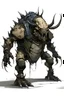 Placeholder: mutant behemoth, full body, post-apocalyptic, concept art, blank background