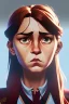 Placeholder: Hermione Granger, brown eyes, angry facial expression