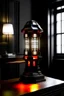 Placeholder: gaming table lamp inspired by palace, modern design,