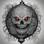 Placeholder: the tattooed killer lantern floats eerily, its lace exterior etched with intricate designs that seem to writhe and pulse with a life of their own. the ghastly sight of a pulsating brain visible within, suspended in a macabre display of terror. two round eyes in its center. The bloody brain, adorned with cryptic symbols and nightmarish, throbs with a sickening rhythm. Each convulsion sends flashy light tendrils through the lantern, casting clear cut shadows on the walls of the temple