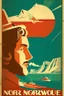 Placeholder: Make a retro poster about norway