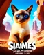 Placeholder: Create a realistic movie poster for 'Siamese Jack the Krack' featuring a siamese in an adventurous setting, with futuristic elements, dramatic lighting, and the tagline 'Tiny Paws, Epic Quests: Unleash the Adventure with Siamese Pete!' with a release date of September 13, 2024