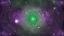 Placeholder: matrix universe, space, planets, god creation purple, green