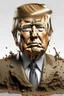 Placeholder: president donald trump covered in feces