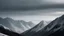 Placeholder: dramatic minimalistic clear mountains winter landscape