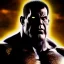 Placeholder: Ultra detailed fullbody Portrait in oil on canvas of Black Adam merges with Thanos,intense stare,extremely detailed digital painting, extremely detailed face,crystal clear Big eyes, mystical colors ,perfectly centered image, perfect composition, rim light, beautiful lighting,masterpiece,8k, stunning scene, raytracing, anatomically correct, in the style of robert e howard and Ken Kelley and Ohrai Noriyoshi and Simon Bisley and tomzj1