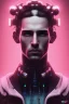 Placeholder: cyberpunk, head, men, portrai