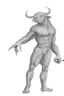 Placeholder: The Minotaur a man with a bull's head