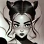 Placeholder: Illustration of a mesmerizing girl obscured by hair and with elf-like ears, depicted in the aesthetics of film noir, anime, and astonishing beauty, portrayed with dark, monochromatic minimalist art, infused with pop art sensibilities and animated gifs, reminiscent of Sailor Moon style, presented in an ultra-high-definition graphics format