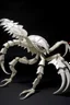 Placeholder: A white wind elemental scorpion designed in Javanese shadow puppets painted by Xul Solar