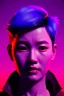 Placeholder: Blade runner portrait, Asian cyber woman:: symmetry photography, cyberpunk, pink hair, makeup, long line eye, light iris, :: latex coat :: cinematic, Ultra realistic, dark scene, soft color, highly detailed, unreal engine 5, RTX, ultra detail, 3d, finely drawn, high definition.