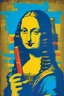 Placeholder: Mona Lisa holds cigar pop art