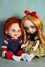 Placeholder: Chucky doll and blythe doll meeting