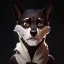 Placeholder: canid canine canis mammal wolf, hi-res, lighting shaded, anthropomorphic, black body, black fur, cheek tuft, clothed, clothing, detailed background, facial tuft, grey body, grey fur, inner ear fluff, light, looking at viewer, male, pole arm, solo, topless, tuft, white body, white fur, yellow eyes