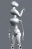 Placeholder: Silver to cyan surfaces body, latex. Tendril-mask-Synthesizer-proboscis-laundry-machine. Asa Akira white plastic material. Metallic headphones and speakers, Old-fashioned cameras integrated to heads. Robot. Chemical nose. Perfect body, Thick legs, imaged partly behind, wide hip. Silver tumbler hands! Perfect skin, golden. Cables. Fiber-Optics. Partly symmetrical. Golden ratio. Space-corrosion. Rust and decay. Steam-machines-plunge-tanks. 3D-tiling moth surveillance walls. Sad atmosphere