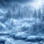 Placeholder: winter landscape, ice field, dream, depth of field, realistic details