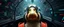 Placeholder: crash pilot ,weird experiment gone wrong perspective close up portrait of dj platypus duck pilot looking down on cam, with background in the style of escher and giger, a chill contrapunctus fugue in the style of fsol, beethoven, goa trance breaks, dancefloor drum and bass,