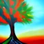 Placeholder: landscape tree painting abstract