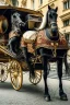 Placeholder: Fiacre carriage with two horses in Vienna