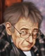 Placeholder: old man wearing glasses, 3d animation