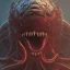 Placeholder: Monster, tentacles, red, huge, horror, teeth, a lot of eyes, masterpiece, expert, 8K, hyperrealism, sharp focus, cinematic lighting, blood, gore