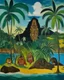 Placeholder: An island filled with tikis painted by Paul Gauguin