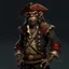 Placeholder: Pirate Human-Monkeyman DnD Digital Art