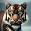 Placeholder: Black tiger, panoramic shot, lot of banners and flags, cinematic lighting, soft lighting, intricate detail, photography, lots of detail, ultra photoreal, photorealistic, masterpiece, hd, 8k, --stylize 1000 --v 4 --s