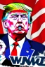 Placeholder: Donald Trump as drawn by Sui Ishida
