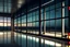 Placeholder: ночь небольшой холл за стеклянными большими окнами во всю стену аэропорт фото реалистичность 4к