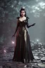 Placeholder: Ezada Sinn as evil queen in black leather gown, angry, unreal 5, octane render,cinema4d, dynamic lighting, dramatic lighting, 4k, redshift render, highly detailed, hyper realistic