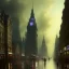 Placeholder: Skyline, Piccadilly ,Neogothic architecture,by Jeremy mann, point perspective,intricate detail, Jean Baptiste Monge