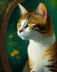 Placeholder: Portrait of a cat by Van Gogh