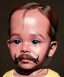 Placeholder: Salvador Dali toddler, full body, dramatic lighting, hyper realistic