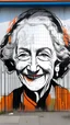 Placeholder: margaret atwood slightly smiling street art